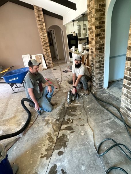 Anthony and Bobby on a Repipe.