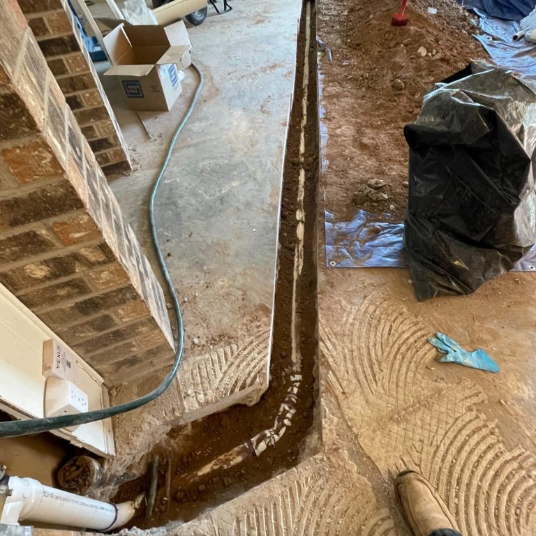 Home Plumbing Repipe Installation. Whole house repipe plumbing work showing upgraded water piping system