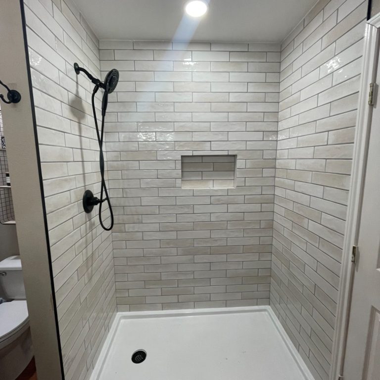 Shower Valve and Shower Head Installation Shower valve and shower head installation in San Angelo bathroom plumbing project