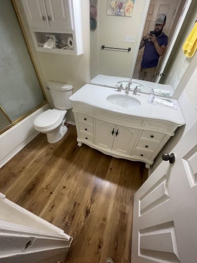 New Vanity installation as part of bathroom remodel in San Angelo TX. New Vanity installation as part of bathroom remodel in San Angelo TX.